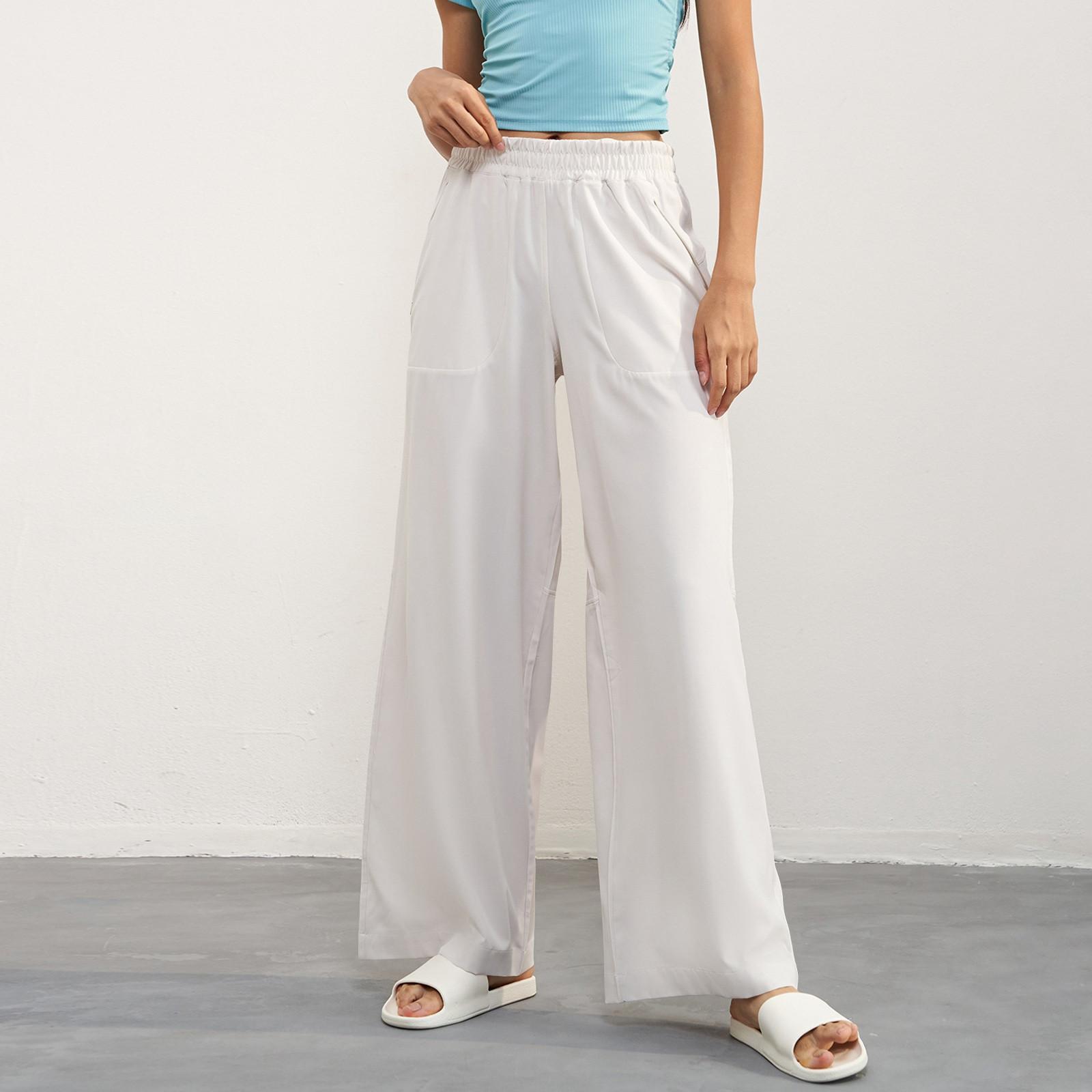 

Женские эластичные летние спортивные брюки с высокой талией, поднимающие бедра, для микройоги, высокие брюки-бомбочки XL белый