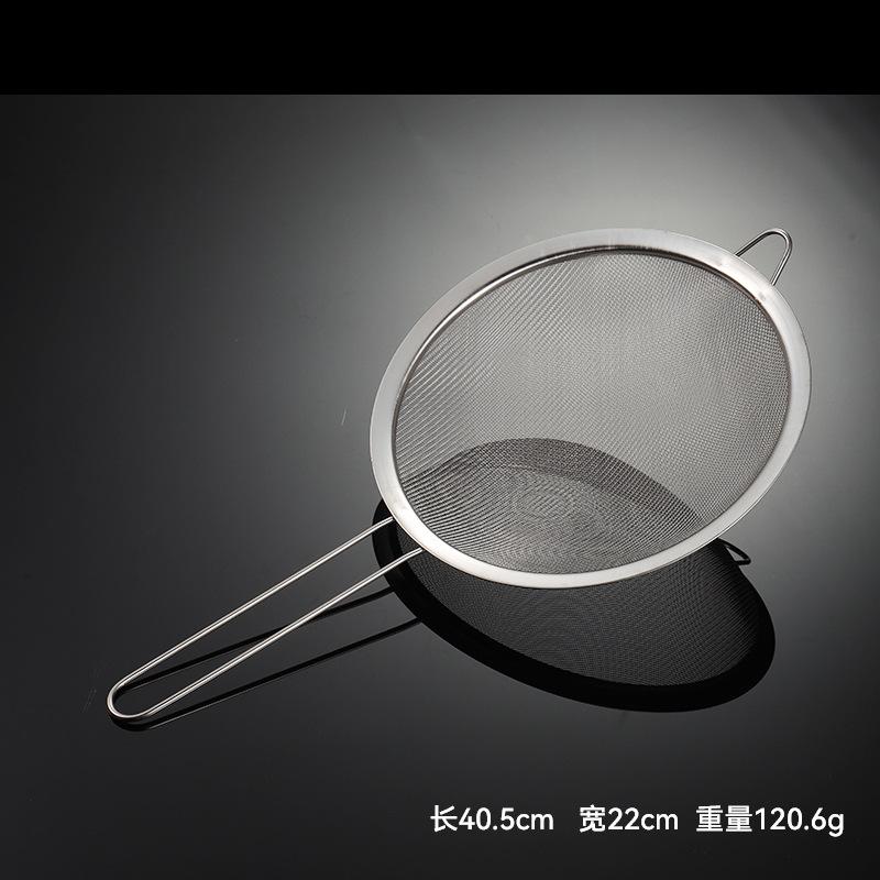 Stainless Steel Wire Handle Multi-specification Mesh Colander 201 Frame Soy Milk Filter 30 Mesh Traditional Chinese Medicine Gift Large Net