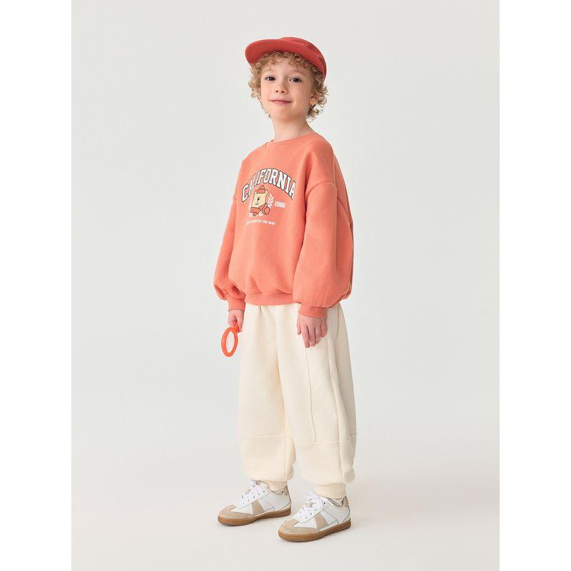 Mark Jenny Boys' Alphabet Bear Soft Sweatshirt Baby Pullover 2026 Spring New Style 551132