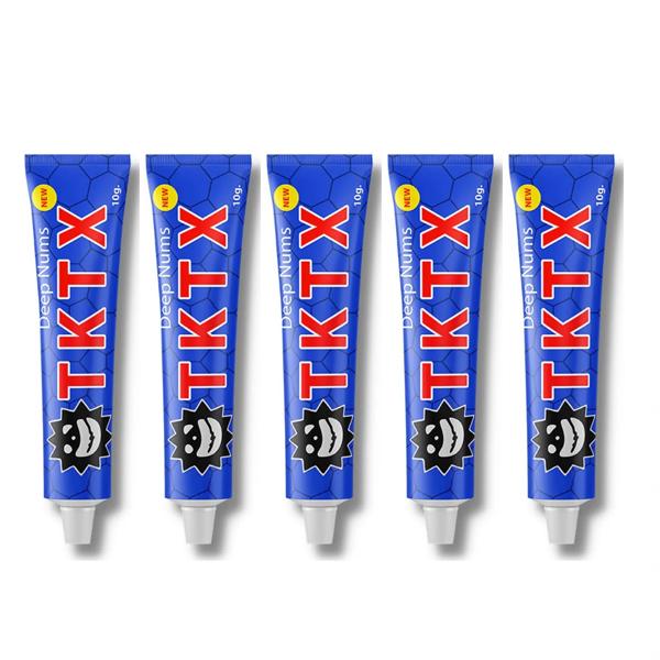 

5 шт. TKTX 55% обезболивающий крем для татуировок 10 г геля 5 синий