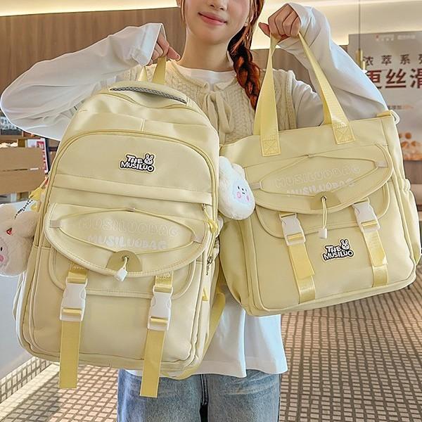 Schoolbag Japanese ins new high-value fresh and sweet backpack junior high school students lightweight travel large-capacity backpack