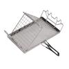 Camping Stove Toaster Foldable Portable Stable Structure Stainless Steel Outdoor Stovetop Toaster for Picnic