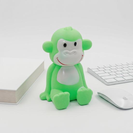 Quiekender Affen-Quetschspielzeug mit realistischem Geräusch Weiches TPR Fidget zur Stressbewältigung Niedliches tierförmiges Dekompressions-Gadget für Kinder Erwachsene