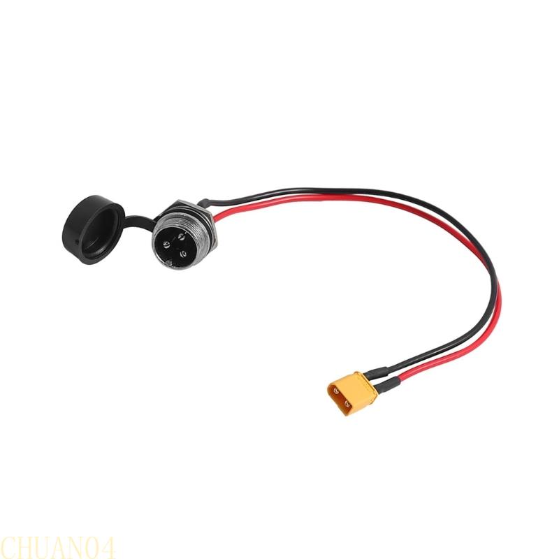 A1A2 Electric Scooter Power Input Port Replacement 3Pin Charging Plug Power Port