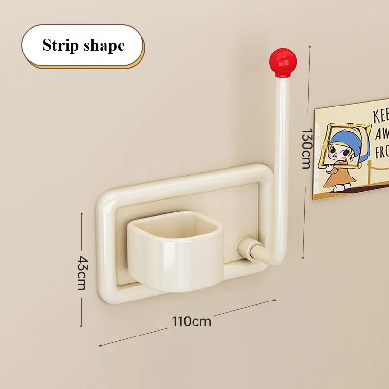 Self Adhesive Hairband Holder Wall Mount Scrunchie Organizer No Drill Bathroom Hanging Shelf Headband Jewelry Storage Rack