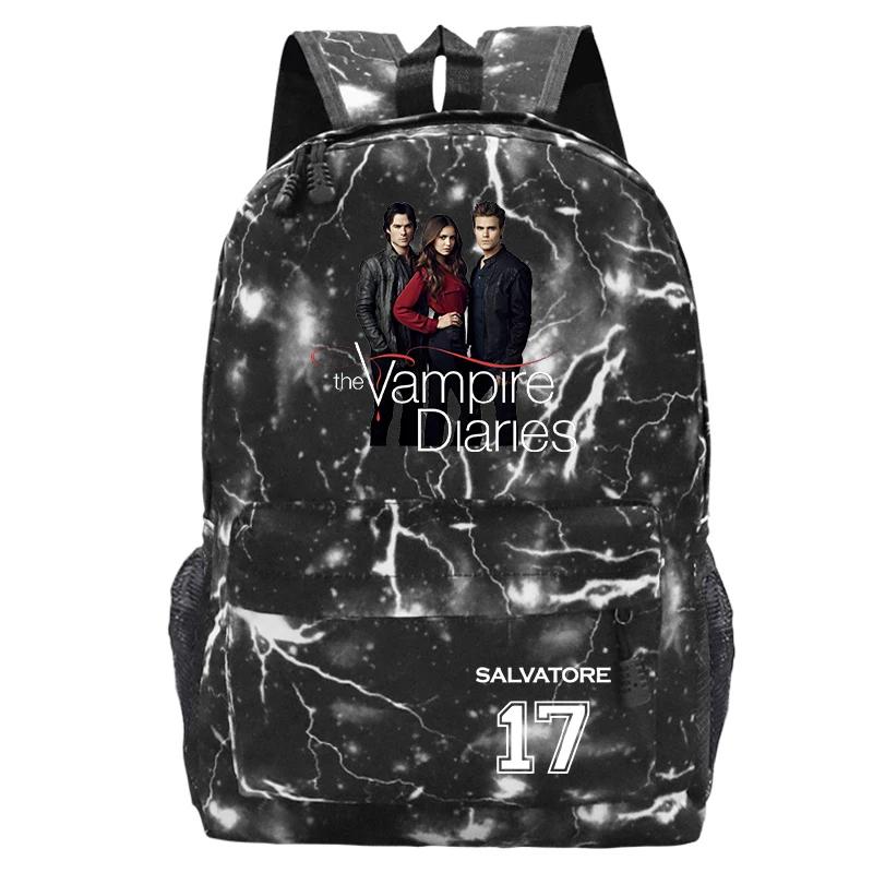 The Vampire Diaries Backpack Children School