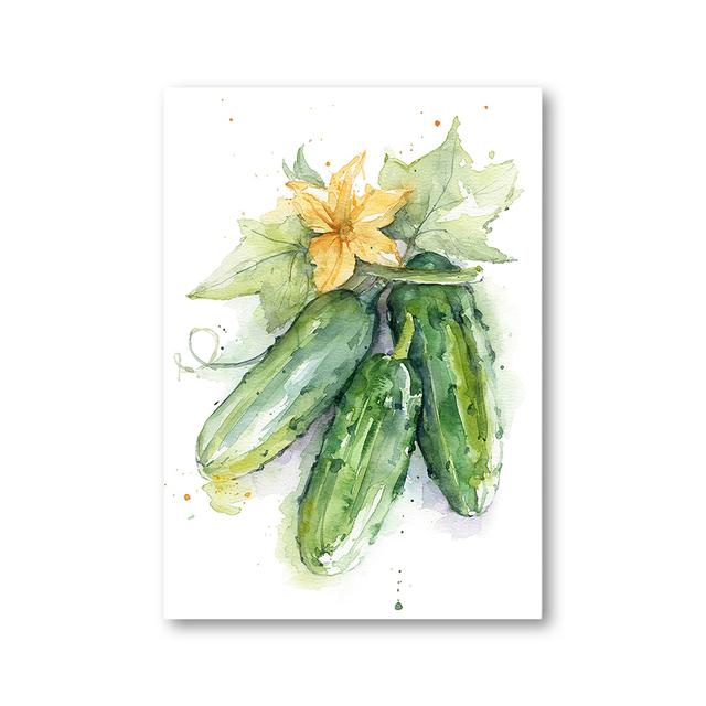 Watercolor Vegetable Posters Garlic Carrot Beet Wall Art Wall Pictures Living Room Kitchen Home Decoration Canvas Painting No Frame
