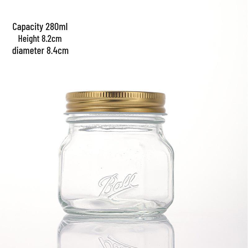 Octagonal Sealed Glass Mason Jar for Jam, Fruit, Pickles, or Storage