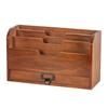 Desk Organizer with Drawer Vintage Mail Multi-Compartment