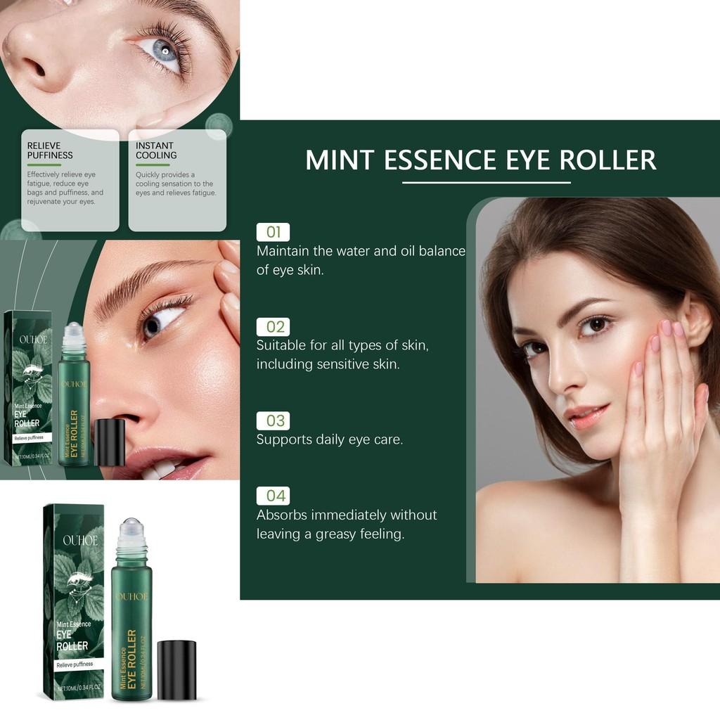 Ouhoe Mint Flavored Eye Repair Roller Essence Hydrating Wrinkle Reducing Formula For Youthful Skin