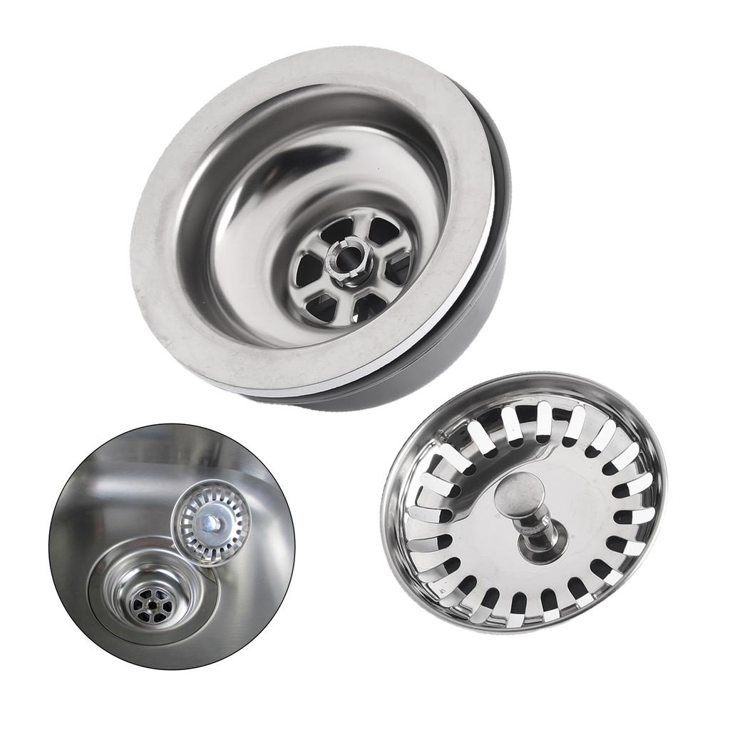 110mm Drain Filter Basin Trap Drainage Basin Drainage Sturdy Material Anti-aging Rubber For Basin Traps Easy To Install