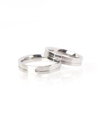 Scaletto [Couple][Surgical Steel] Sdj403 One Point Classic Ring