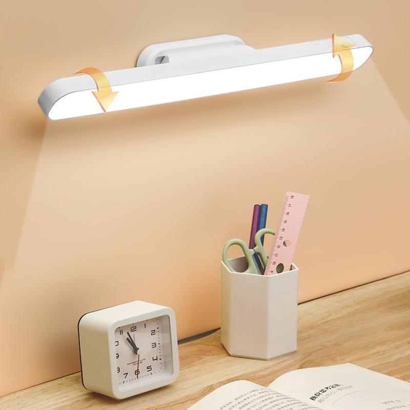 Desk Lamp Solar Hanging Magnetic Table Lamp LED USB Rechargeable Stepless Dimming Cabinet Closet Wardrobe Night Light