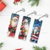 3Pcs Special Shape Christmas Animals 5D DIY Diamond Painting Bookmark Diamond Painting Bookmark Making Kit for Reading Day Gift
