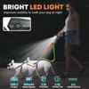 Outdoors 3m Leash for Big Dog with Flashlight Automatic Retractable Pet Double Rope One Tow Two Pet  Walking Protection Ropegift