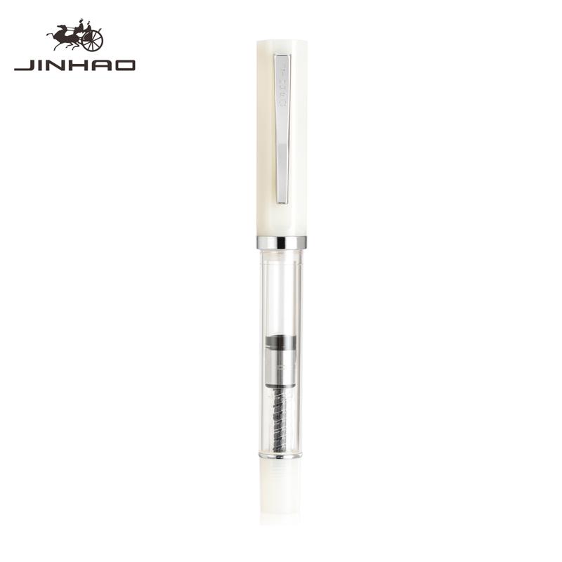 

JINHAO 58D Fountain Pen 6 Colors F EF Nib Ink Pen Writing Calligraphy Pen PK HONGDIAN MAJOHN Stationery School Office Supplies (as the picture,F)