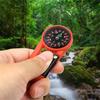 Outdoor Abs Mini Compass Carabiner Camping Multicolor Keychain Quick Release Mountaineering Hiking Backpack Buckle With Compass