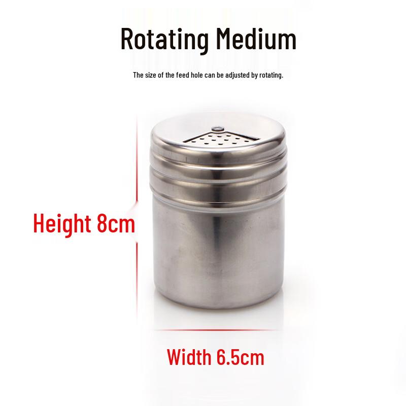 ZISIZ Stainless Steel Spice Jar Set