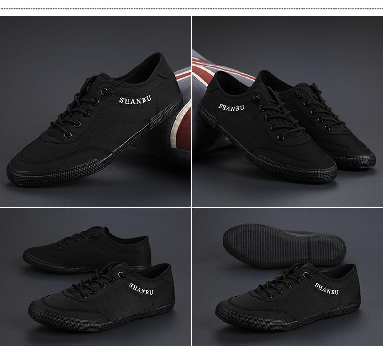 Men's Spring Canvas Slip-On Shoes: Korean Style, Trendy, Breathable, Elastic Band, Low-Top, Casual Skate Shoes