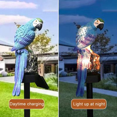 Lampa Papuga LED Energooszczędna Automatyczne Włączanie/Wyłączanie Lampa Trawnikowa Zewnętrzna Wodoodporna Zasilana Słonecznie Ogrodowa
