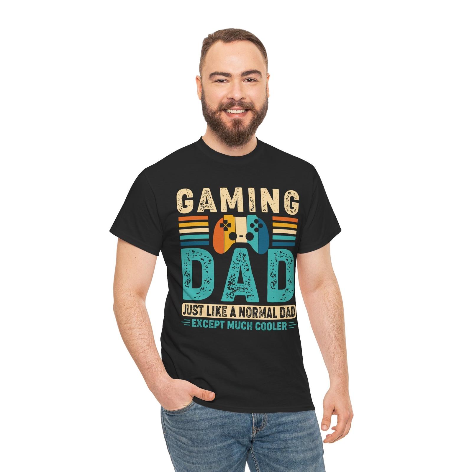 Gaming Dad T-Shirt | Gamer Mode Tee | Fun Video Game Graphic Shirt Unisex T-Shirt S