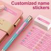 Personalized Waterproof Stickers For School Bottles Lunch Boxescustom Name Labels Durable Decalseco-Friendly Reusable