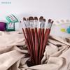 12-Piece Watercolor Paint Brush Set | Artistic Round & Flat Brushes for Watercolor, Acrylic & Gouache Painting