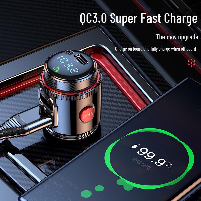 Автомобільний MP3-плеєр та FM-передавач T23 з Bluetooth та багатофункціональною сумісністю з прикурювачем