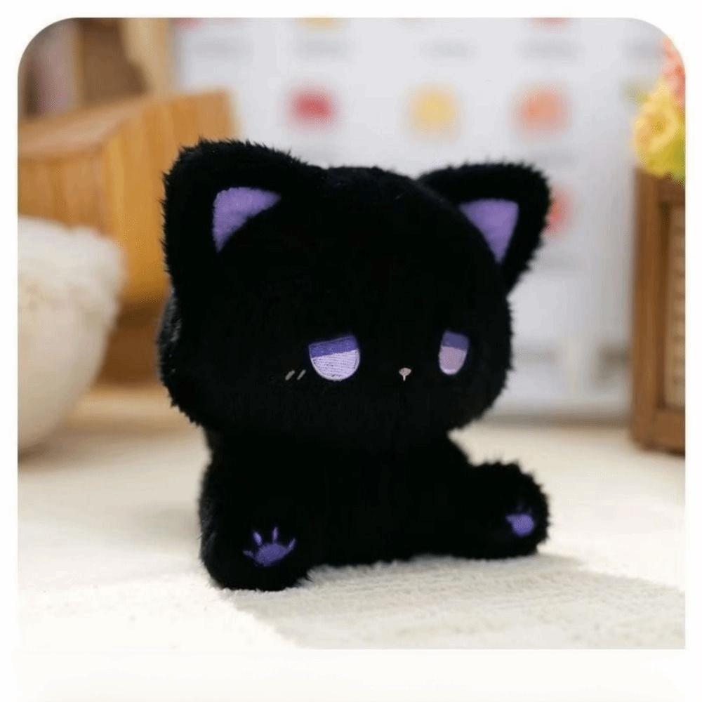 Cartoon Emo Dolls Sitting Posture Cat Plush Toy Emo Sad Kittens Plush Kids Birthday Gift
