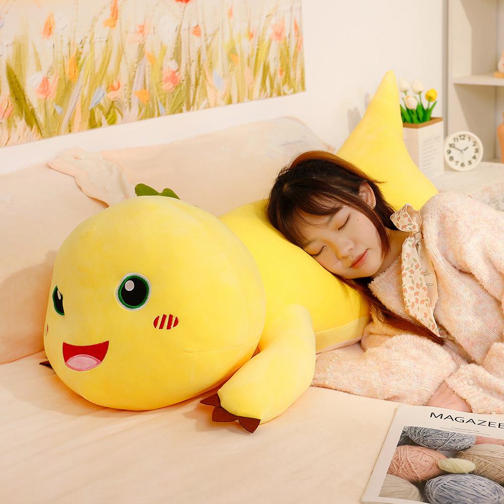 Cute Milk Cute Little Dragon Throw Pillow Sleeping Doll Large Plush Toy Children's Doll Birthday Gift Female