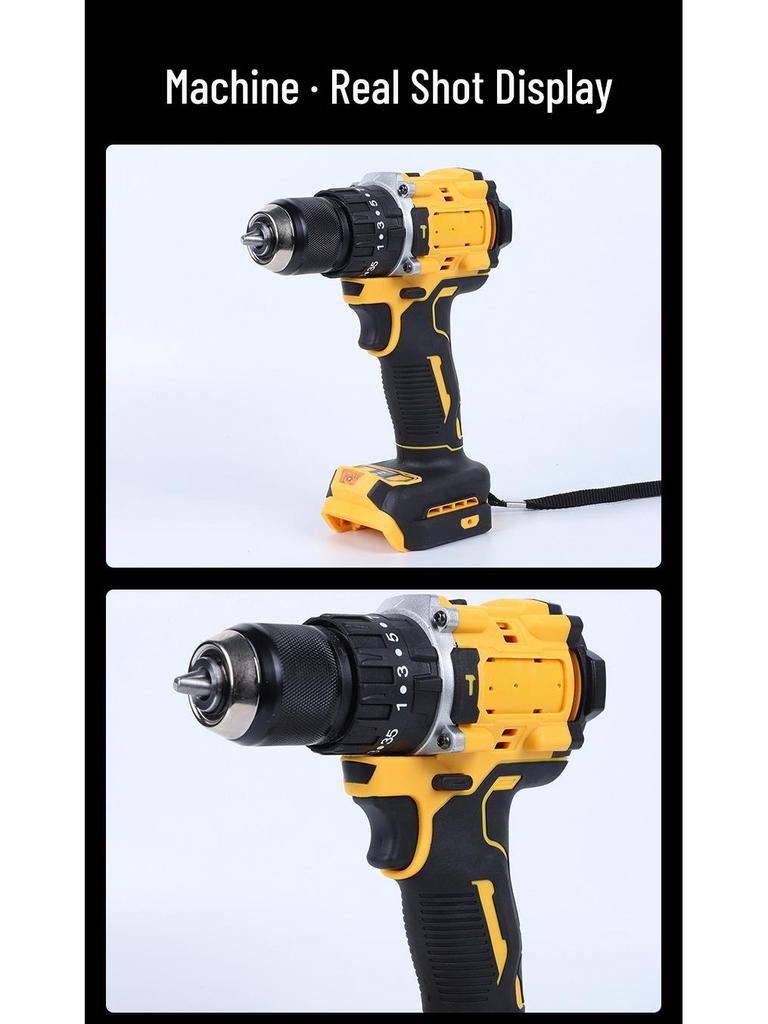 Rechargeable Brushless Lithium Electric Drill for Industrial & Household Use
