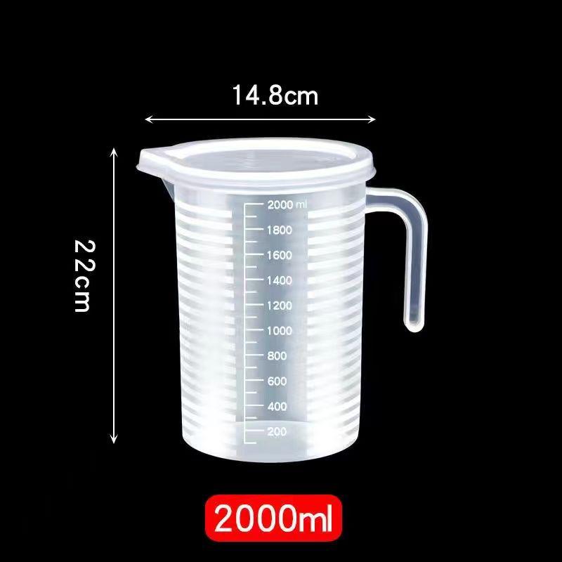 5000 ml Messbecher mit Graduierung und Deckel – Komplettes Set für Milchtee-Shops und den Heimgebrauch