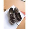 Scarpe basse in tela da donna, nuove per la primavera e l'autunno, casual, con punta tonda, plateau, scarpe casual a slip, scarpe pigre alla moda