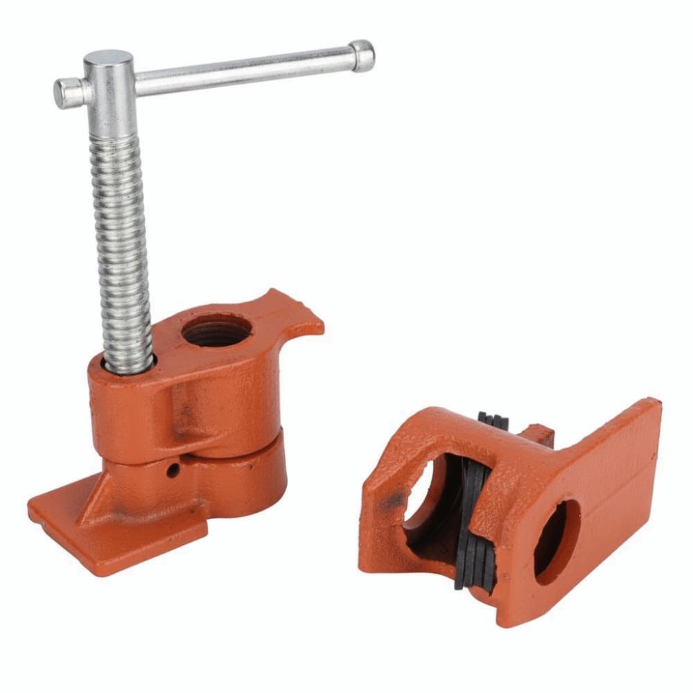 With Handle Pipe Clamp Jaws Cast iron Clamp Fixture Set Durable Woodworking Tool Kit Plumbing Jobs