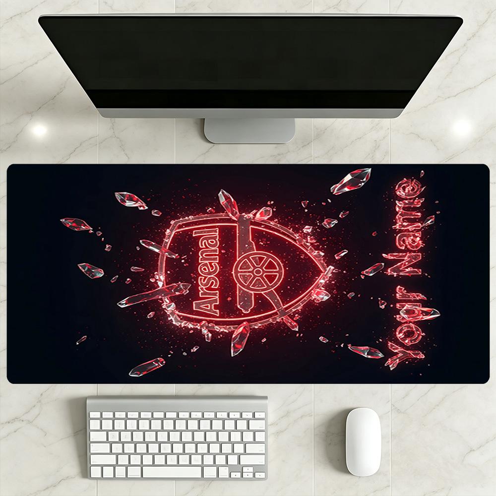 Arsenal F.c. Customizable Name Mouse Pad Gamer Mousepad Computer Desk Mat Non-Slip Rubber Bottom Perfect Gift for Gamers And Professionals