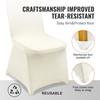 VEVOR Stretch Spandex Folding Chair Covers, Universal Fitted Chair Cover, Removable Washable Protective Slipcovers, for Wedding, Holiday, Banquet