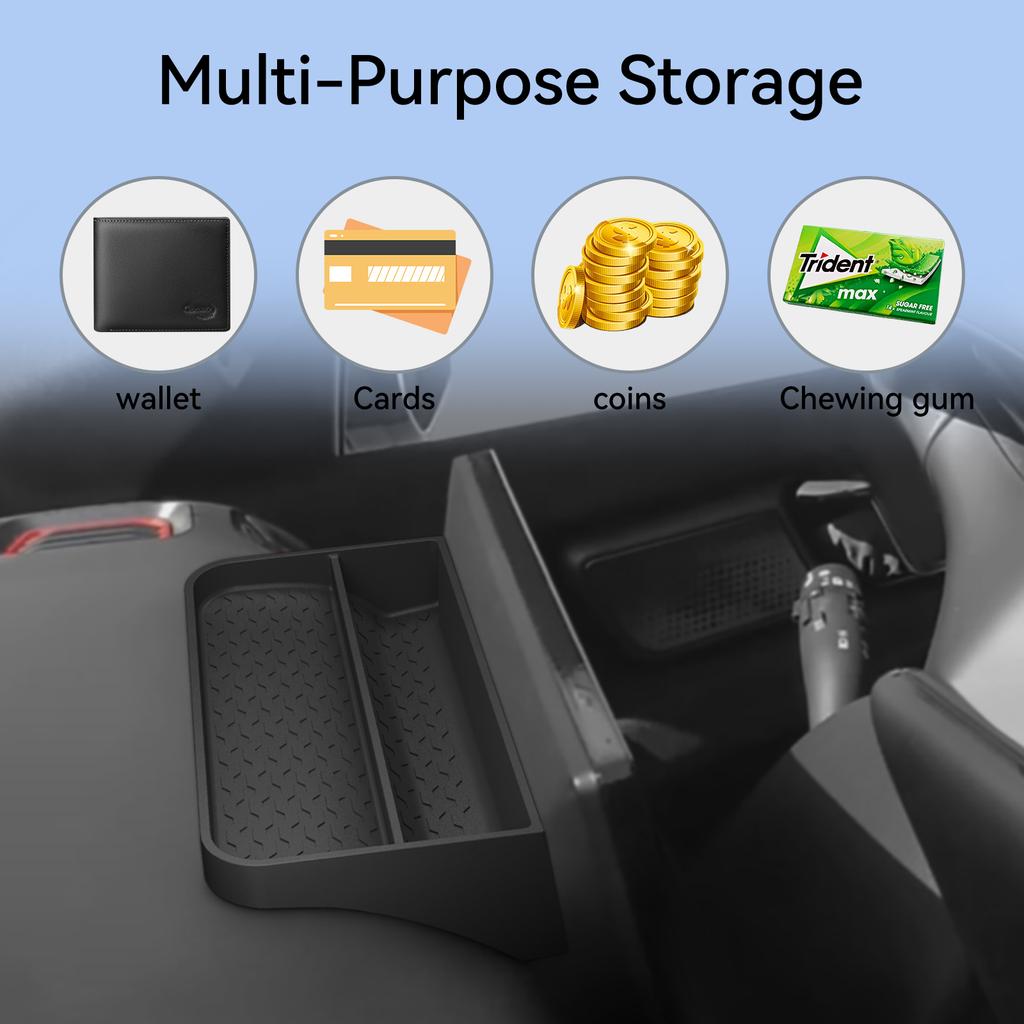 LHD for BYD Shark 2024 2025 Car Dashboard Storage Tray Display Screen Rear Storage Box Tray Organizer Accessories Black