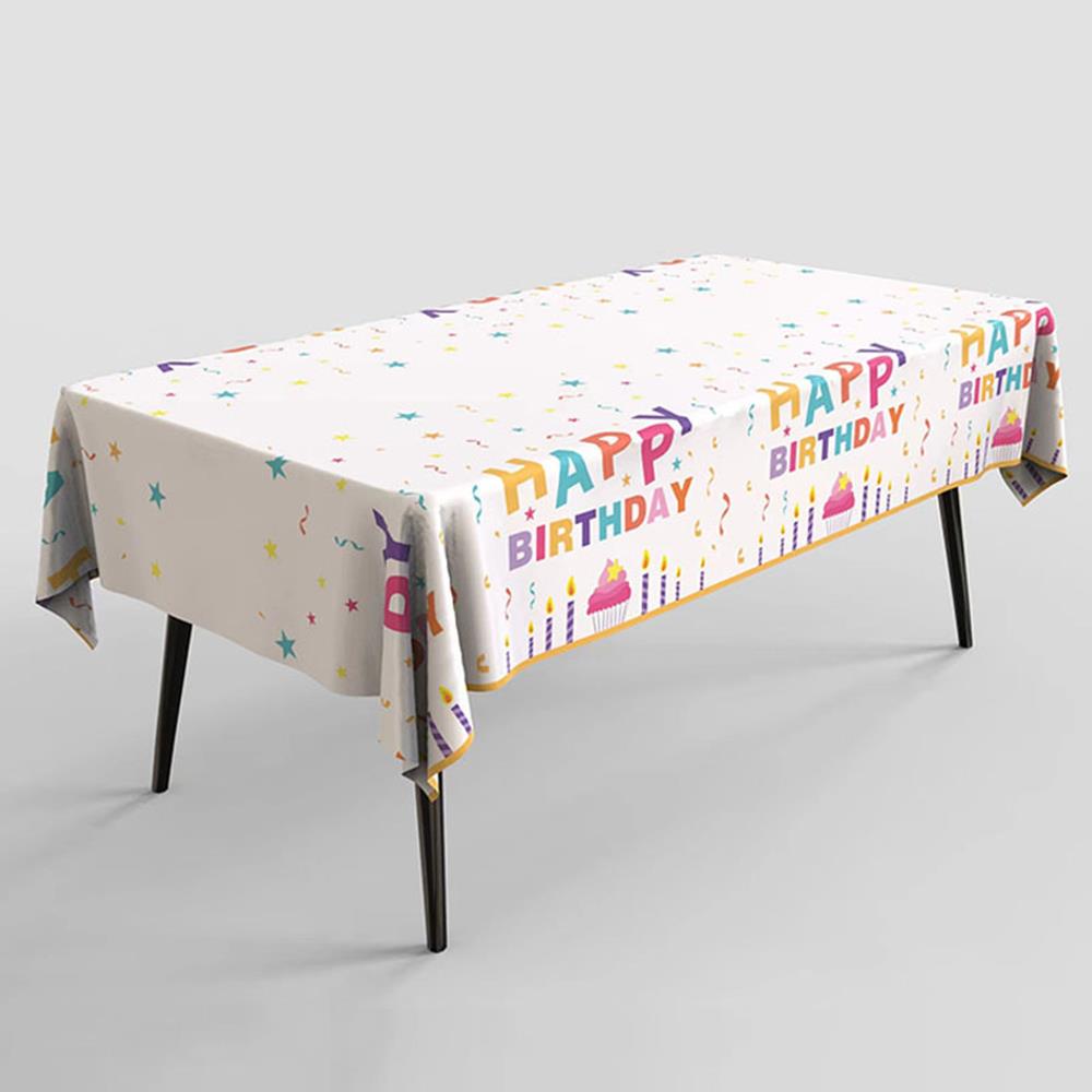 Oil Proof PE Table Cloths Birthday Children s Cartoon Waterproof Tablecloths Party Decorations Waterproof Disposable Tablecloths