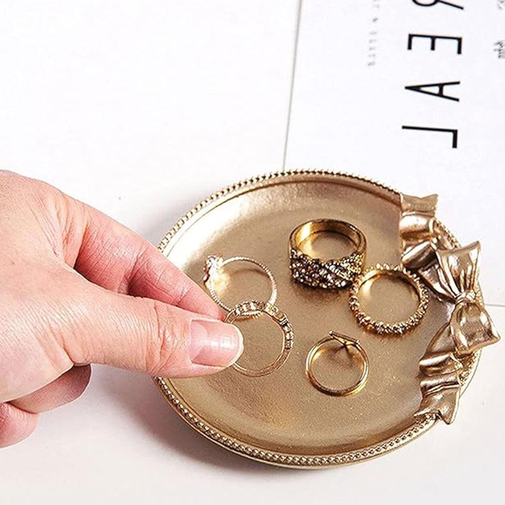 2pieces Jewelry Trays Sturdy And Durable Resin Tray For Organizing Precious Collection Made Of Resin