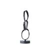 Abstract Metal Geometric Circle Ornament Silver Hoop Irregular Sculpture Decorative Figurines Home Decoration Accessories