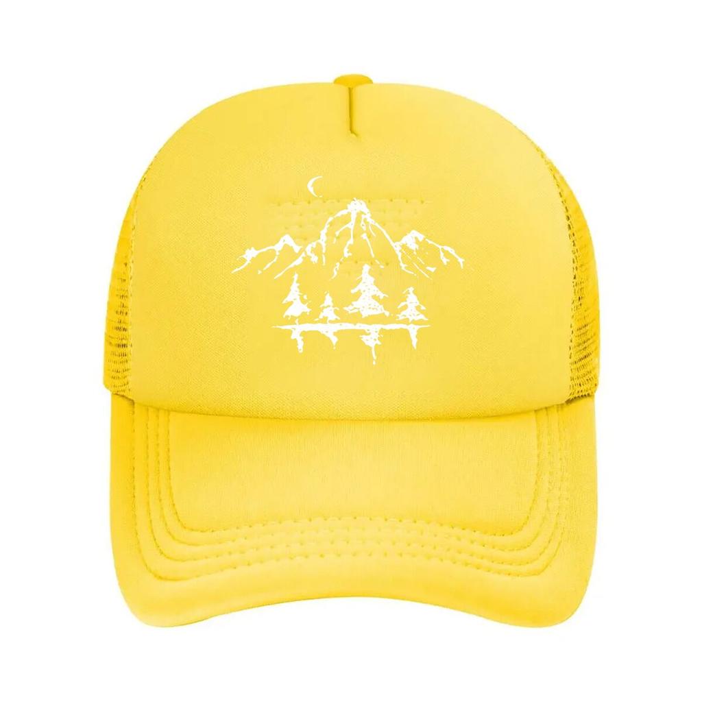 Unisexs Vintage with Mountain  Pine Tree  Adjustable Dad Hat for Outdoor Hiking Casual Wear Distre  Mesh Baseball Cap