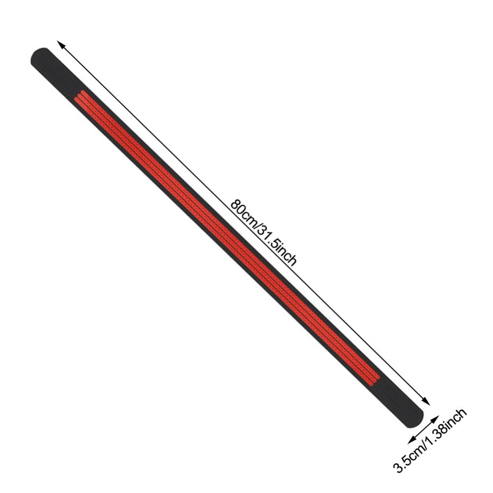 Soft Rubber Car Anti-rear-end Reflective Strip Anti-scratch 80cm Car Trunk Anti-collision Strip Night Warning