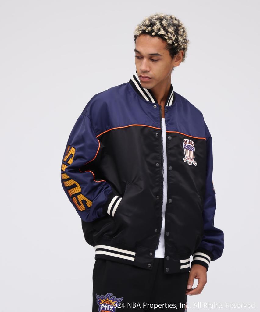 NBA NYLON JACKET M 120 Navy [Avirex] Men's 783-5152010