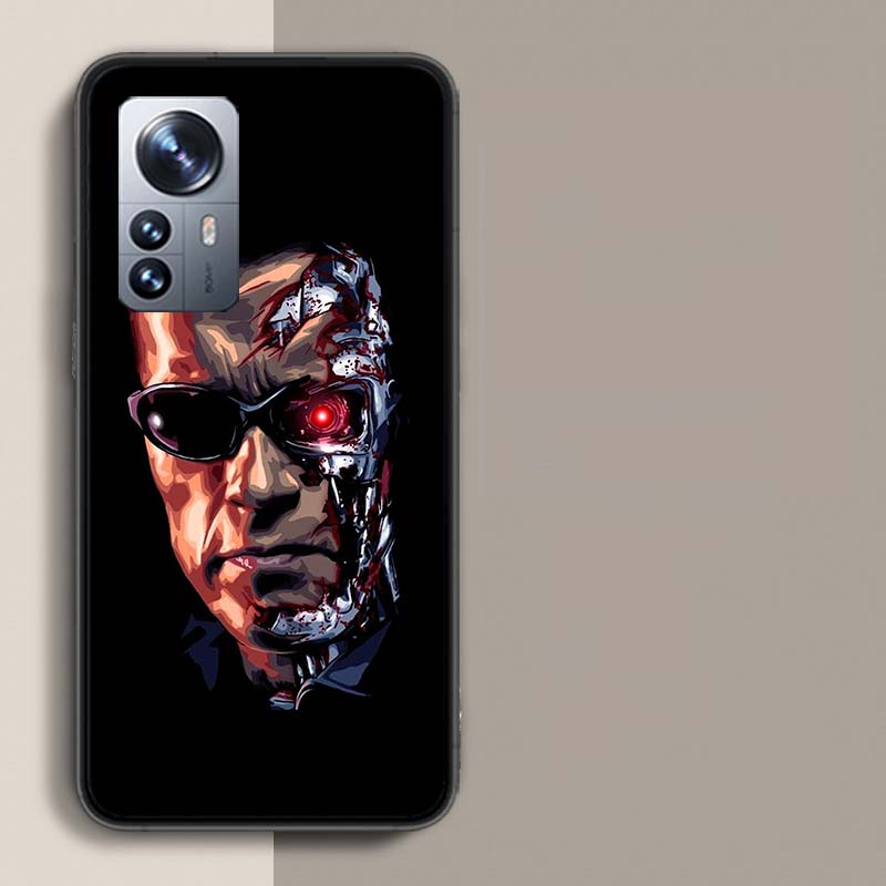Arnold Schwarzenegger Terminator Handyhülle für Redmi Note 13 Pro Plus 14 Pro+ 12S 12 11S 11T 11E 11 10S 10 9S 9 Xiaomi Capa TPU