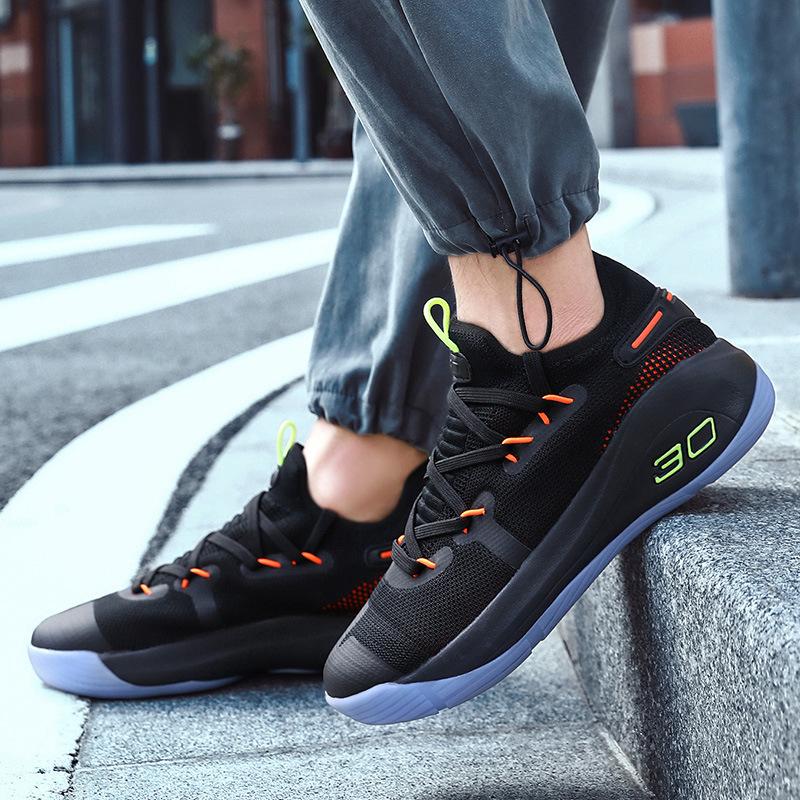 

Летние дышащие баскетбольные кроссовки, новый стиль для пар, спортивные модные кроссовки из летящей сетки, амортизирующие и износостойкие кроссовки для бега 36
