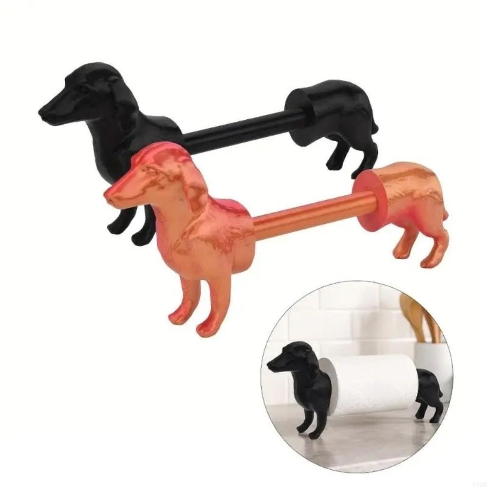 Freestanding Dachshund Paper Towel Holder 3D Printed Animal Shape Roll Holder Kitchen Countertop