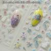 Lovely Bear Rabbit Cartoon 5D Embossed Reliefs Self Adhesive Nail Art Decorations Stickers 3D Manicure Decals