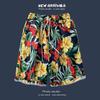 Men's Casual Loose Fit Five Point Shorts Trendy Floral Beach Vacation Couple Shorts Comfortable Versatile Summer Bottoms