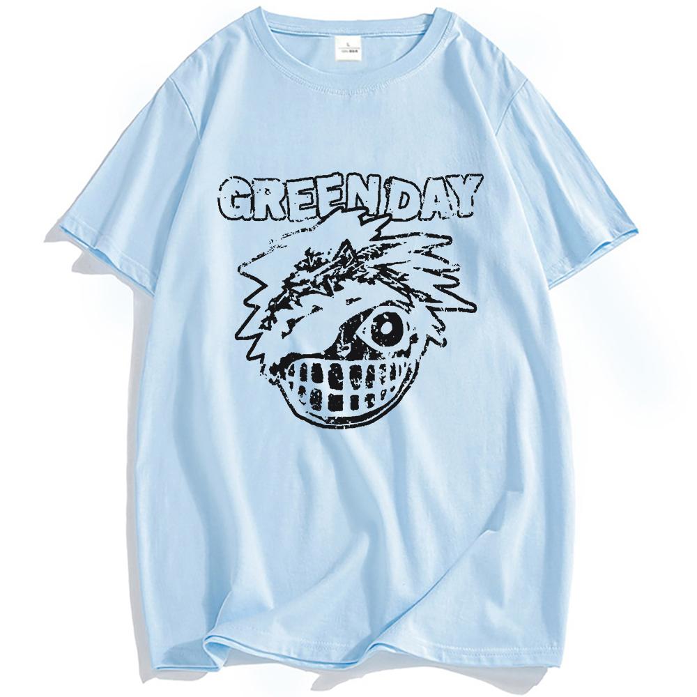 Bastard De Luxe Tee Green Day Rock Band Grunge T-shirt Short Sleeve Cotton Male Tshirts Unisex Streetwear Hip Hop Print Clothing