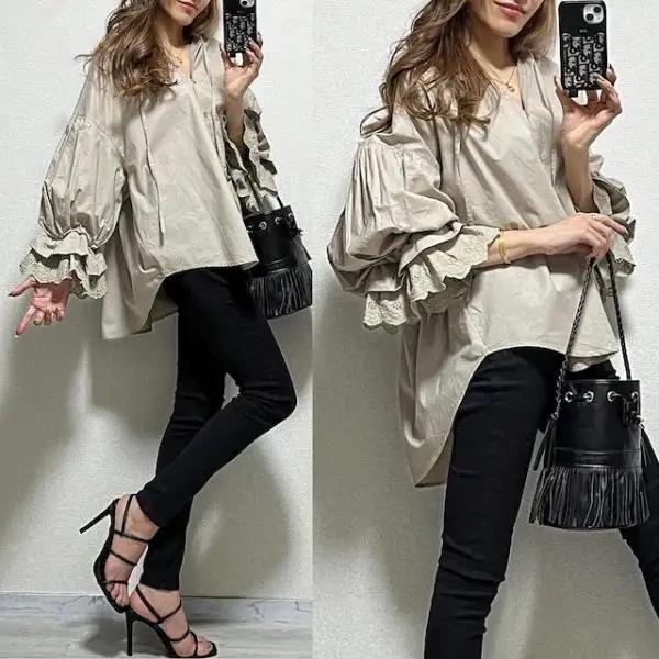 

Весенне-осенняя кружевная рубашка с тонкими бретельками, свободная, с защитой от солнца, с длинными рукавами для женщин One Size бежевый